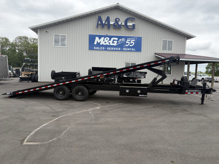 New TDP 102X28 14K DECKOVER TILT BED EQUIPMENT TRAILER - BLACK