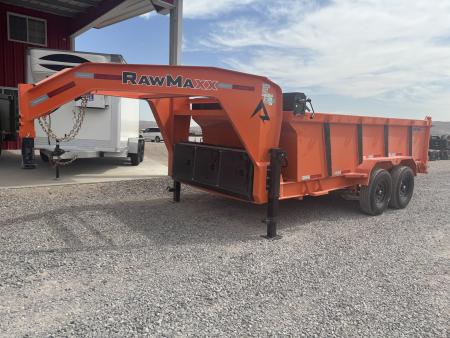 New 2026 RawMaxx 83X14 GN 14K DUMP TRAILER 36  SIDES Dump Trailer