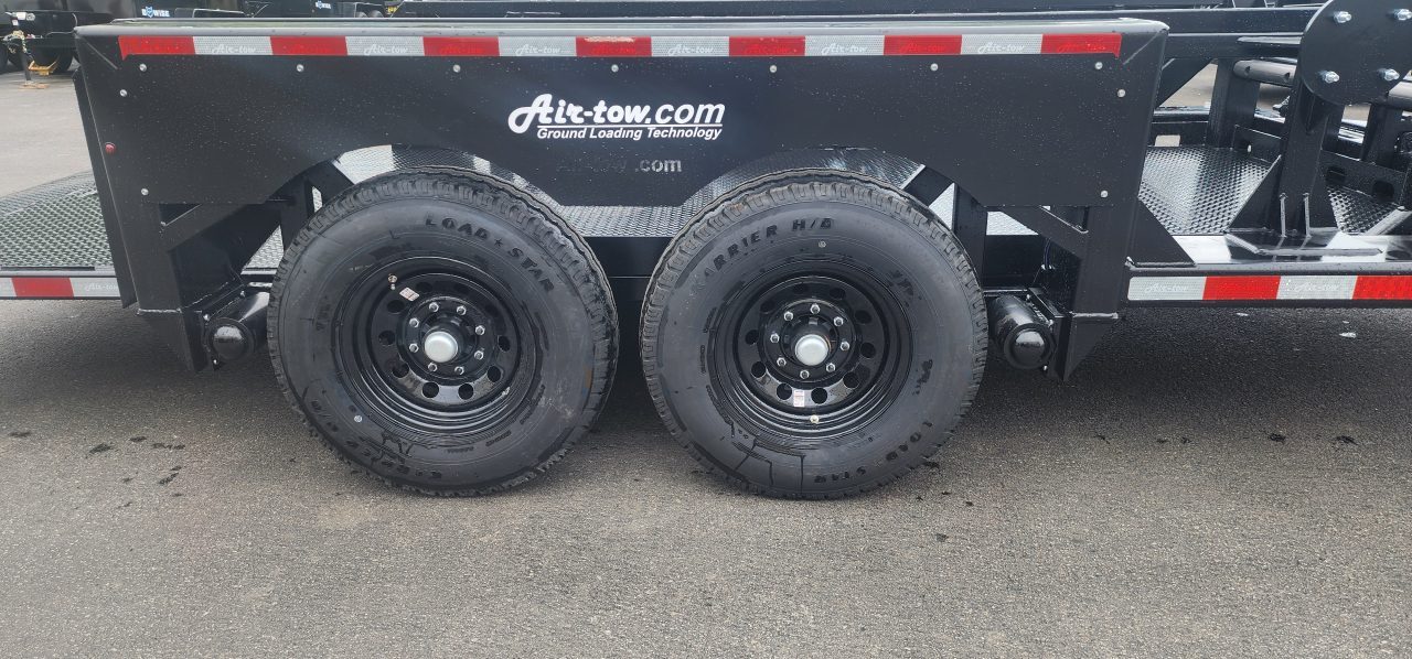 New 6'3 x 16 Air Tow PRO 16 Drop Deck Flatbed 15.5k***BLACK