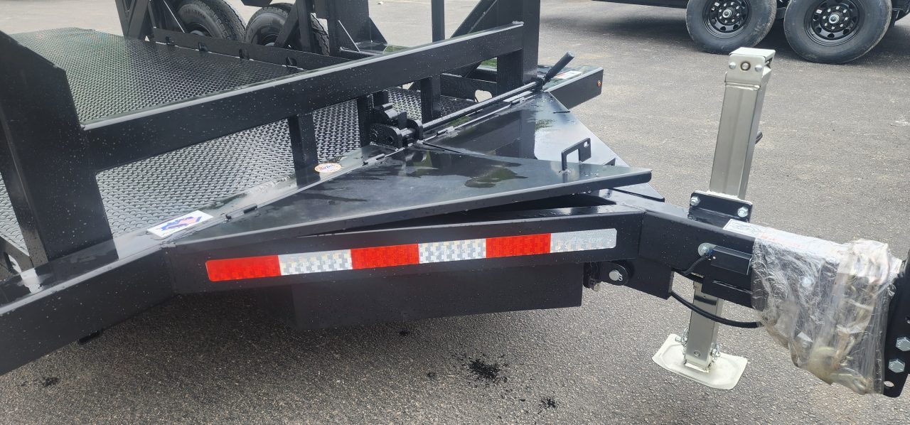New 6'3 x 16 Air Tow PRO 16 Drop Deck Flatbed 15.5k***BLACK