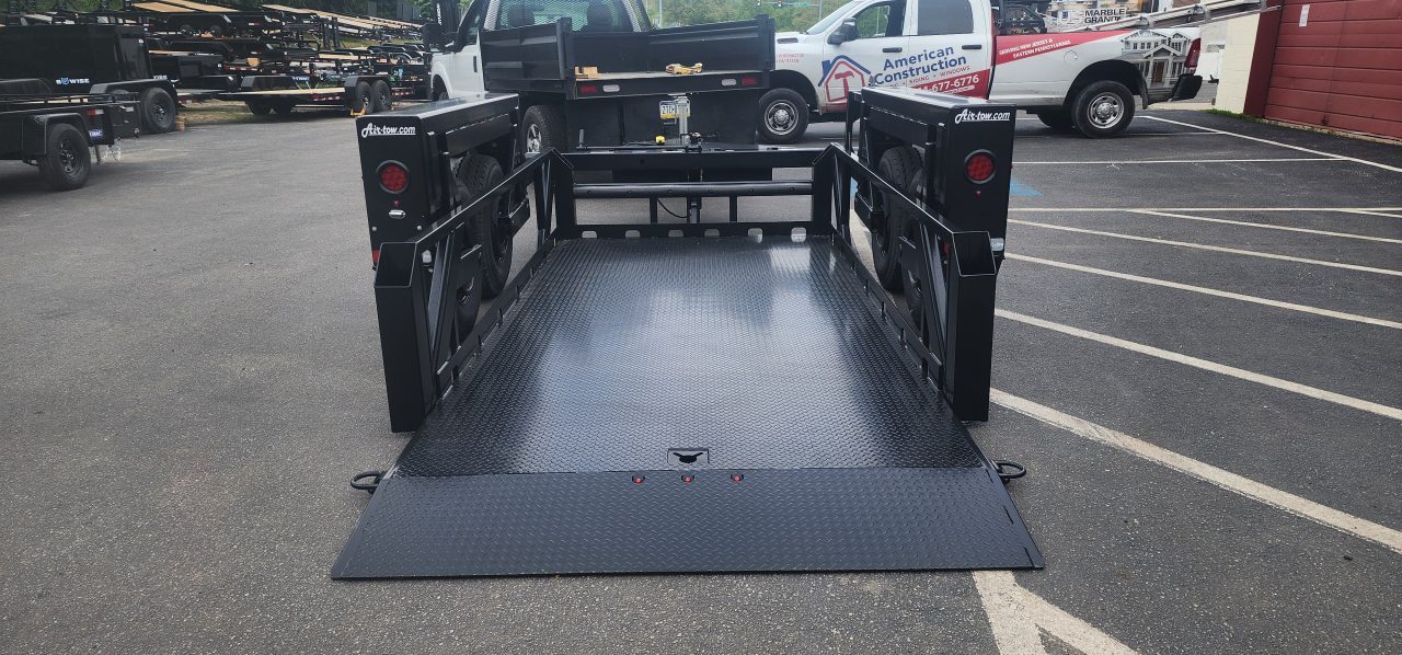 New 6'3 x 16 Air Tow PRO 16 Drop Deck Flatbed 15.5k***BLACK