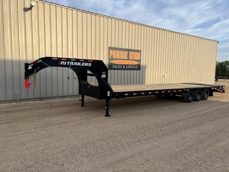 New 2027 PJ Trailers 32' Gooseneck Triple Axle Flatbed Trailer