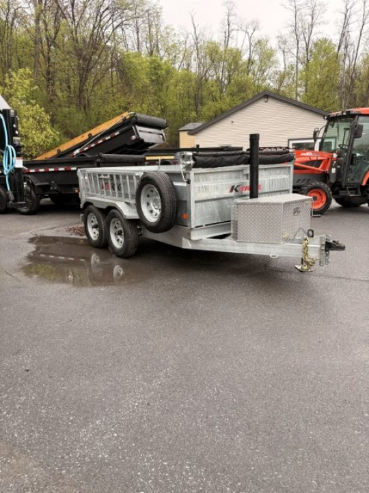 New 2025 K-Trail Galvanized 5' x 10' -7K GVW Dump Trailer