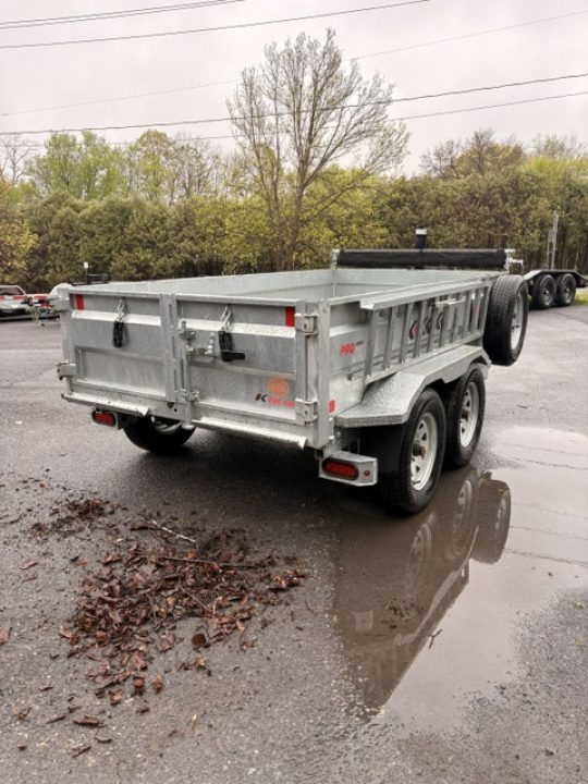 New 2025 K-Trail Galvanized 5' x 10' -7K GVW Dump Trailer