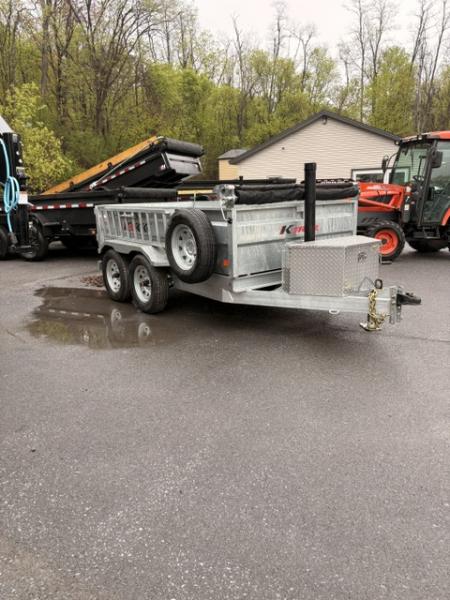 New 2025 K-Trail Galvanized 5' x 10' -7K GVW Dump Trailer