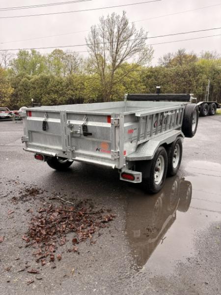 New 2025 K-Trail Galvanized 5' x 10' -7K GVW Dump Trailer