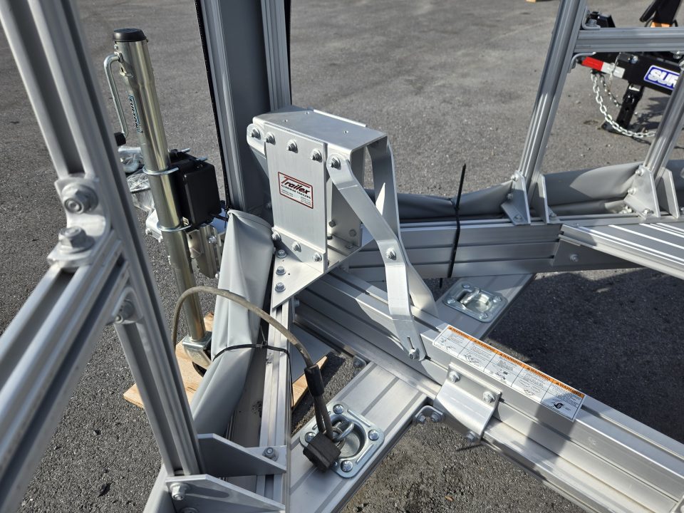 New 7' x 14' Trailex CT-8455EB "HYPERCAR" Anodized Aluminum Car Trailer, 7k GVWR ***DELUXE Pkg, Tire Rack, Spare Tire & Mount, Alum Wheels, Toolbox, Winch Mount, Front Shield