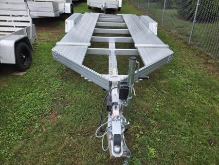 New 7' x 14' Trailex CT-8455EB  HYPERCAR  Anodized Aluminum Car Trailer, 7k GVWR ***11' Long Ramps, 84  Between Fenders, Alum Wheels