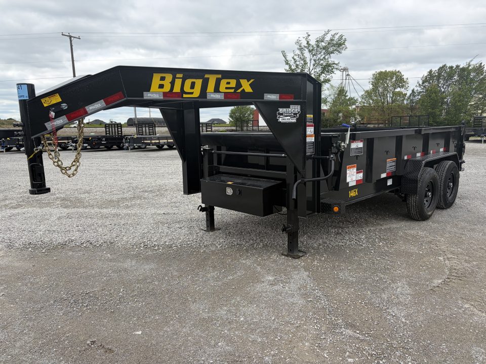 New 2026 BIG TEX TRAILERS 14GX-14BK6SIRPD (83" x 14') 15.9K Gooseneck Dump Trailer