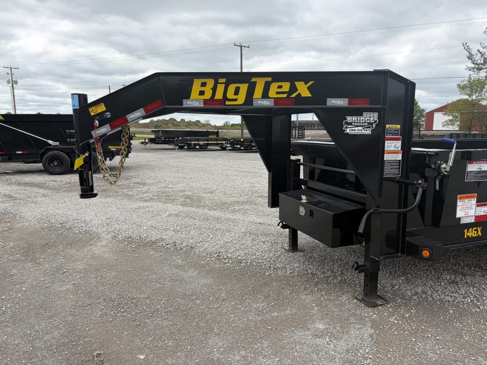 New 2026 BIG TEX TRAILERS 14GX-14BK6SIRPD (83" x 14') 15.9K Gooseneck Dump Trailer