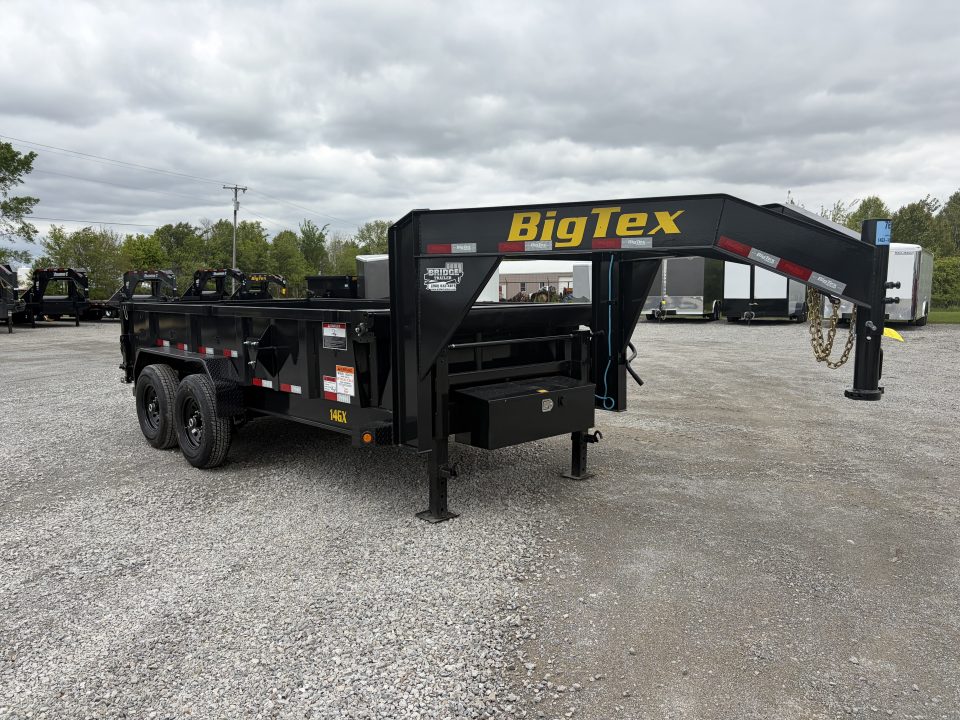 New 2026 BIG TEX TRAILERS 14GX-14BK6SIRPD (83" x 14') 15.9K Gooseneck Dump Trailer