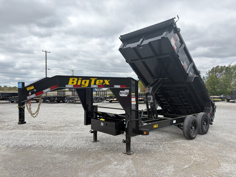 New 2026 BIG TEX TRAILERS 14GX-14BK6SIRPD (83" x 14') 15.9K Gooseneck Dump Trailer