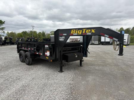 New 2026 BIG TEX TRAILERS 14GX-14BK6SIRPD (83" x 14') 15.9K Gooseneck Dump Trailer