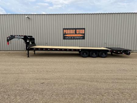 New 2027 PJ Trailers 32' Gooseneck Triple Axle Flatbed Trailer