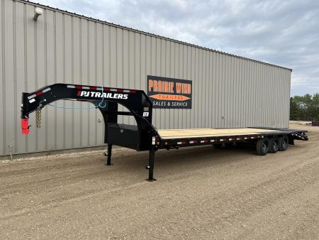 New 2027 PJ Trailers 32' Gooseneck Triple Axle Flatbed Trailer