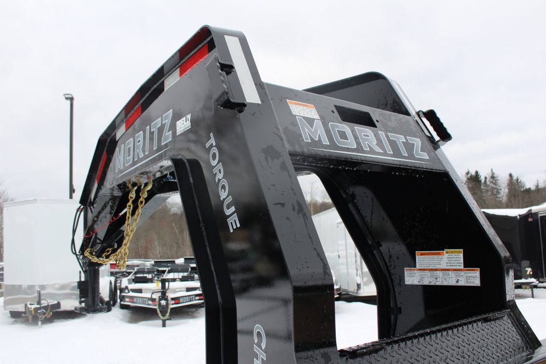 New 2026 Moritz FDGH Hydraulic Tail 30' GOOSENECK Deckover Flatbed Trailer- 25900# GVW