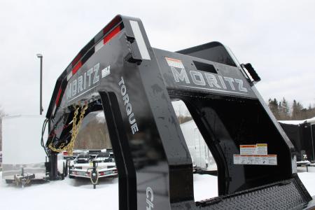 New 2026 Moritz FDGH Hydraulic Tail 30' GOOSENECK Deckover Flatbed Trailer- 25900# GVW
