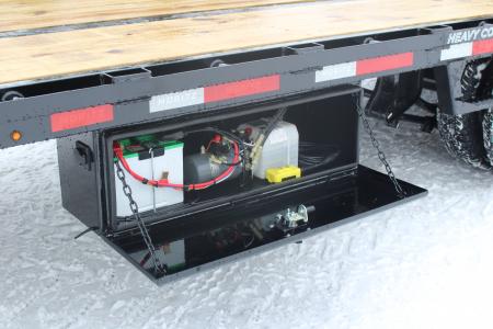 New 2026 Moritz FDGH Hydraulic Tail 30' GOOSENECK Deckover Flatbed Trailer- 25900# GVW
