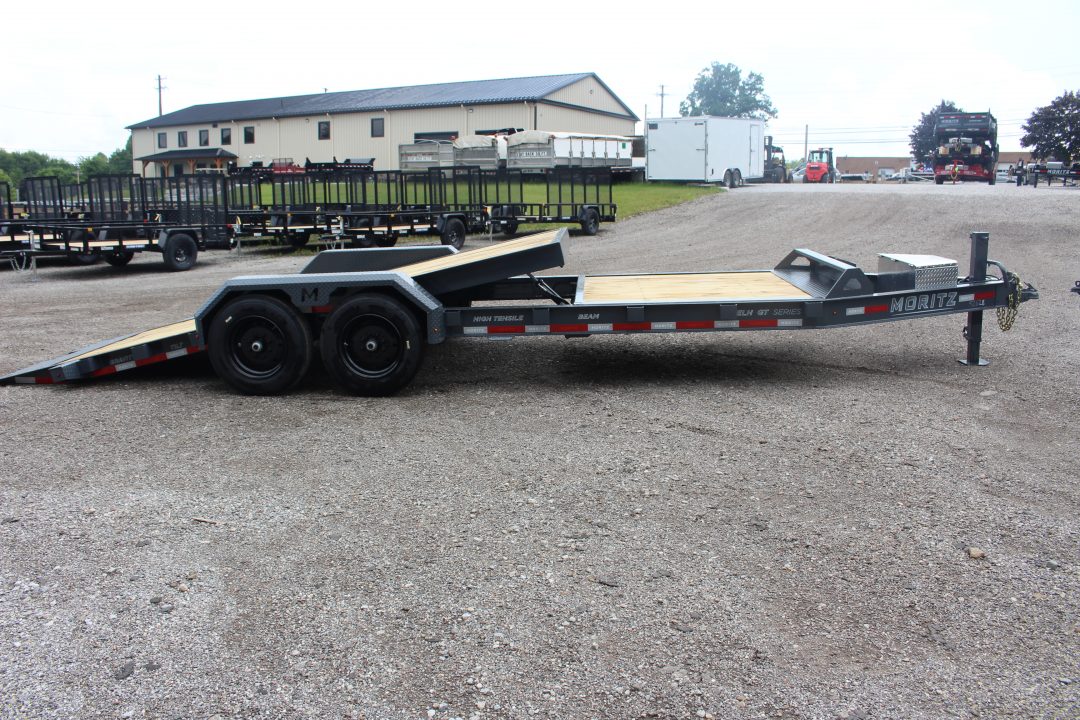 New 2026 Moritz 7' x 16' + 6' Low Pro - Gravity Tilt - Tilt Trailer - 16000# GVW