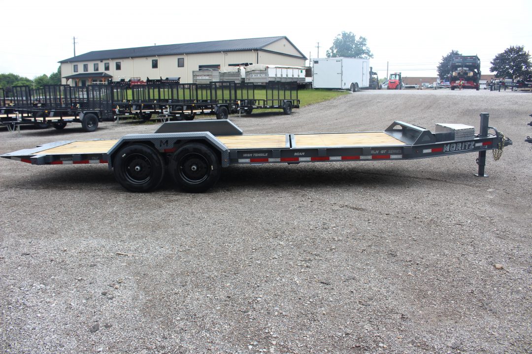 New 2026 Moritz 7' x 16' + 6' Low Pro - Gravity Tilt - Tilt Trailer - 16000# GVW