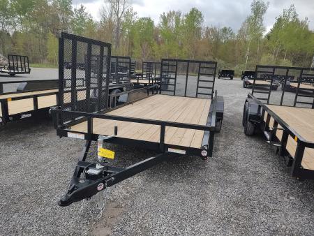 New 2026 Sure-Trac 7X18 7K Tube Top ATV Utility Trailer
