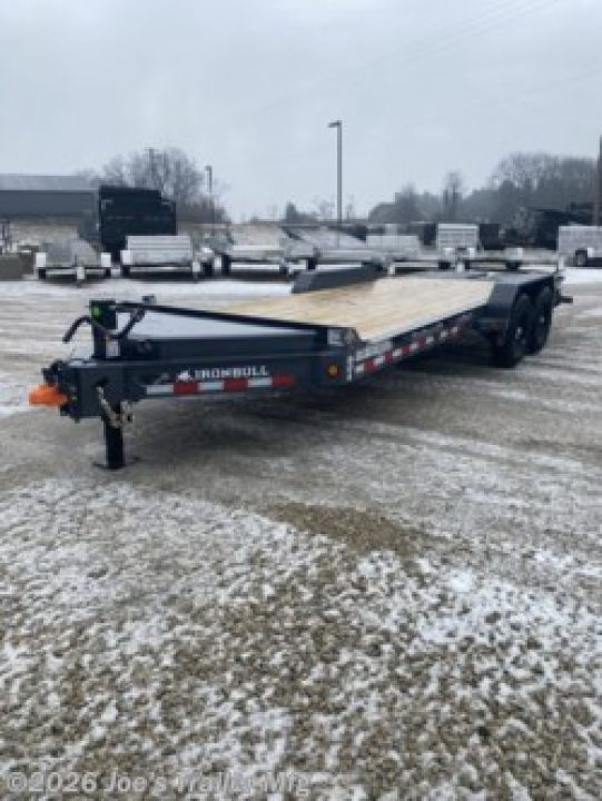 New 2026 Iron Bull EWB8320 83x20 14000 GVWR 3' Dovetail W/Rampage Ramps Equipment Trailer