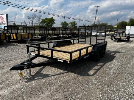 New 2026 Sure-Trac 7 x 14 Tube Top 7K Utility Trailer
