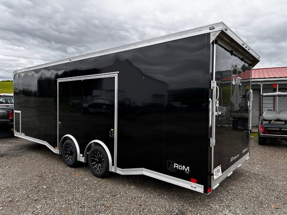 New 2026 ATC 8.5 x 24 ROM450 Enclosed Car Hauler w/ Relax & Plus Package