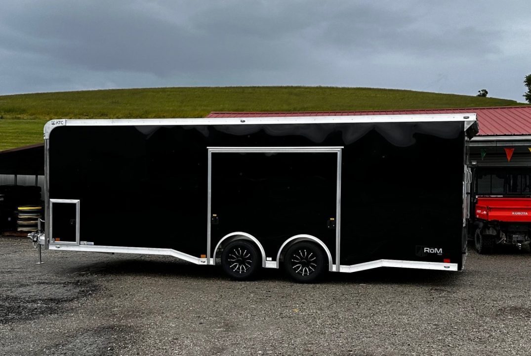 New 2026 ATC 8.5 x 24 ROM450 Enclosed Car Hauler w/ Relax & Plus Package
