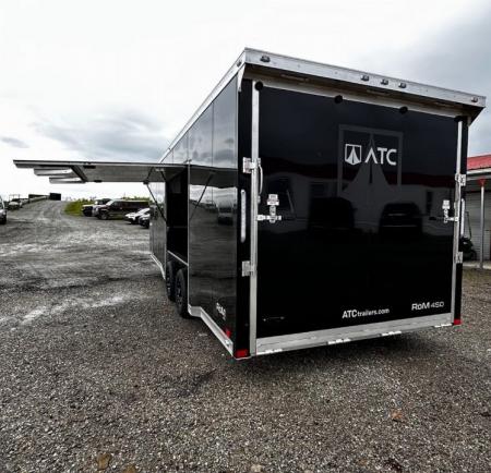 New 2026 ATC 8.5 x 24 ROM450 Enclosed Car Hauler w/ Relax & Plus Package