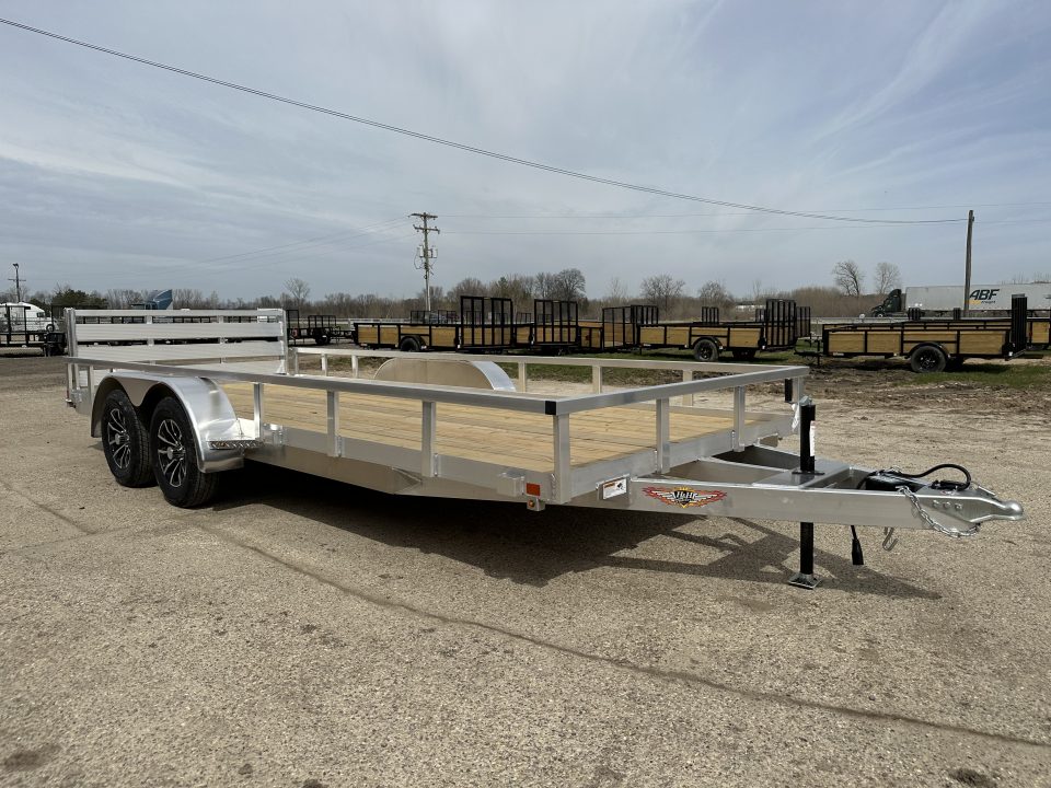 New 2026 H&H Trailers 82x18 Rail Side 7K Landscape Trailer