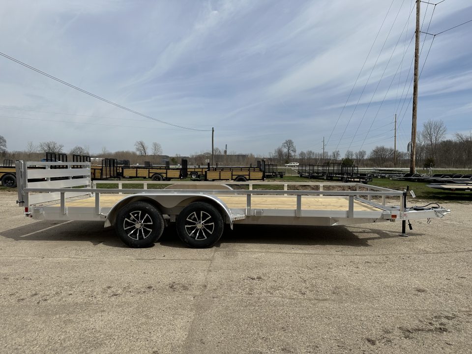 New 2026 H&H Trailers 82x18 Rail Side 7K Landscape Trailer