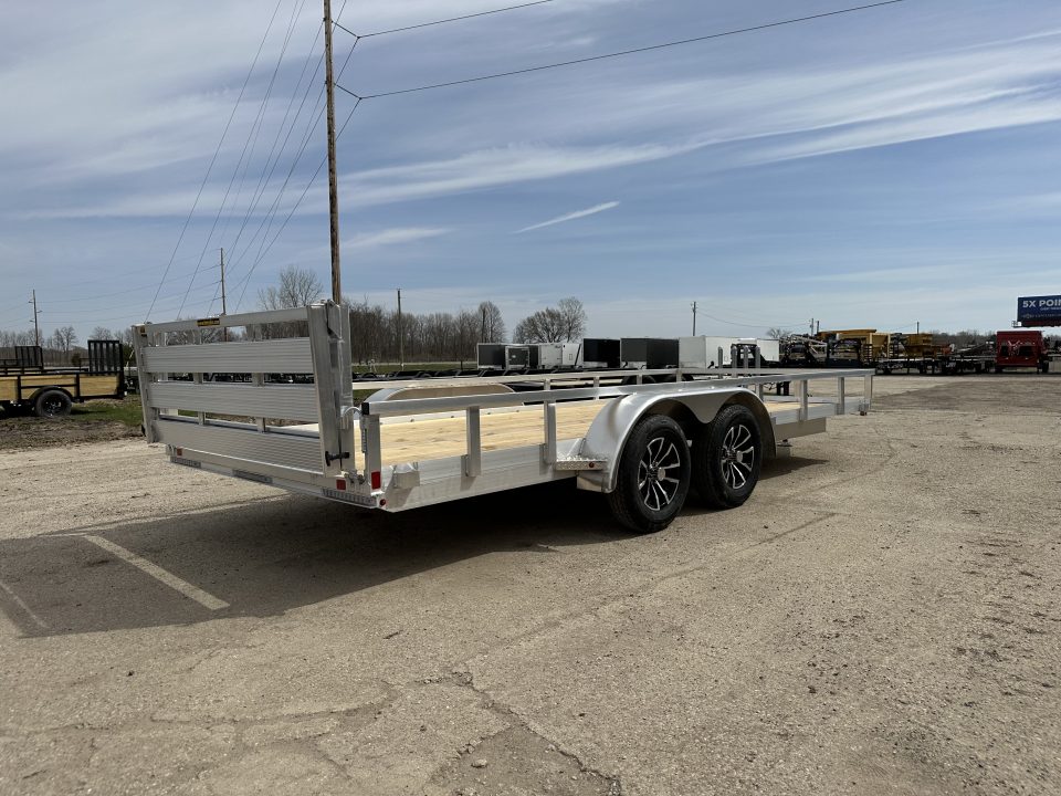 New 2026 H&H Trailers 82x18 Rail Side 7K Landscape Trailer