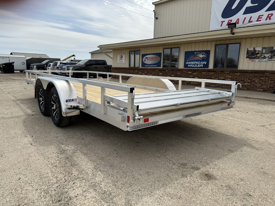 New 2026 H&H Trailers 82x18 Rail Side 7K Landscape Trailer