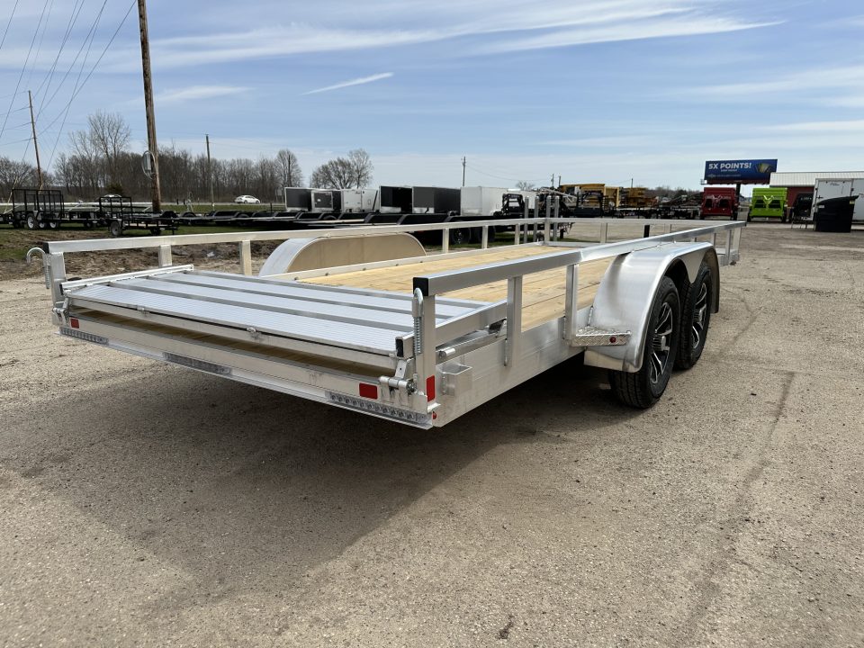 New 2026 H&H Trailers 82x18 Rail Side 7K Landscape Trailer