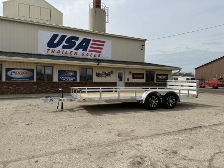 New 2026 H&H Trailers 82x18 Rail Side 7K Landscape Trailer