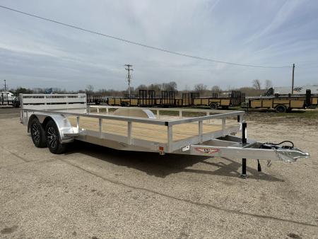 New 2026 H&H Trailers 82x18 Rail Side 7K Landscape Trailer
