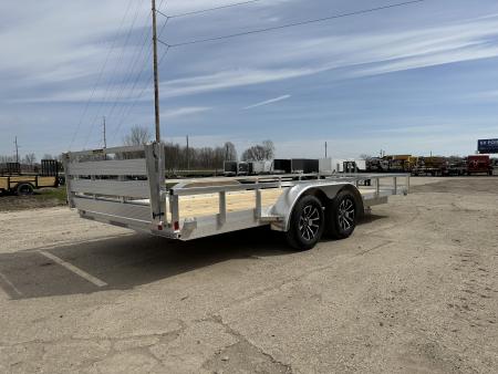 New 2026 H&H Trailers 82x18 Rail Side 7K Landscape Trailer
