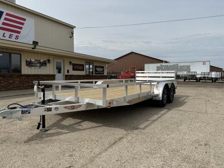 New 2026 H&H Trailers 82x18 Rail Side 7K Landscape Trailer