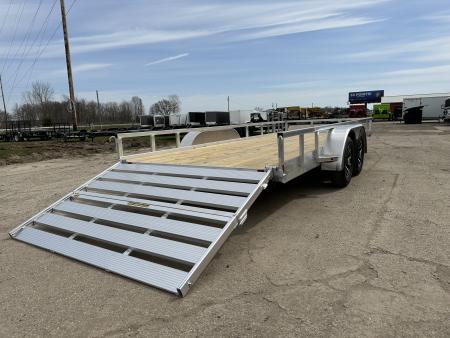 New 2026 H&H Trailers 82x18 Rail Side 7K Landscape Trailer