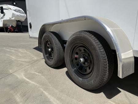 New 2027 Bighorn R&M 7x20+2’V 7K 7ft tall Rear Ramp Enclosed Cargo Trailer