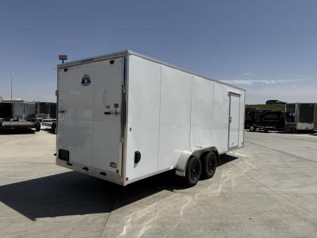 New 2027 Bighorn R&M 7x20+2’V 7K 7ft tall Rear Ramp Enclosed Cargo Trailer