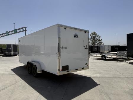 New 2027 Bighorn R&M 7x20+2’V 7K 7ft tall Rear Ramp Enclosed Cargo Trailer