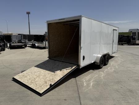 New 2027 Bighorn R&M 7x20+2’V 7K 7ft tall Rear Ramp Enclosed Cargo Trailer
