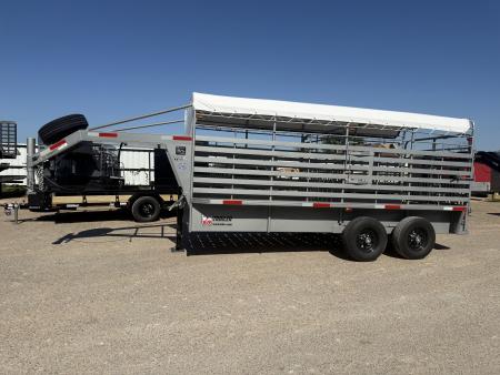 New 2026 WW ROUSTABOUT 6X16 GN Stock / Stock Combo Trailer