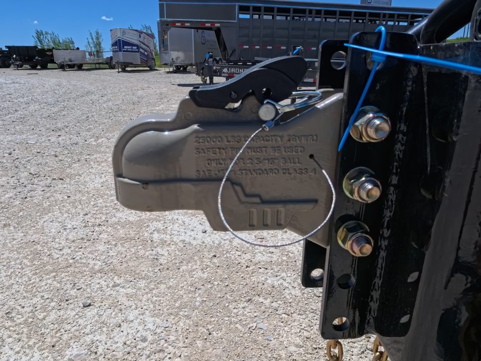 New 2026 Iron Bull 102" x 25' FDP Deckover Trailer with 16K GVWR ,16 Ply Single Tires, 5' Self Cleaning Dovetail w/Rampage Ramps