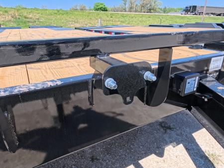 New 2026 Iron Bull 102" x 25' FDP Deckover Trailer with 16K GVWR ,16 Ply Single Tires, 5' Self Cleaning Dovetail w/Rampage Ramps