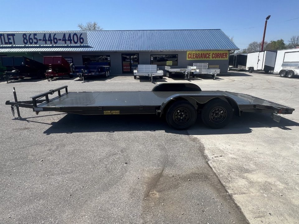 New 2026 P & T Trailers 82x17+3 7k Steel Carhauler Car Hauler