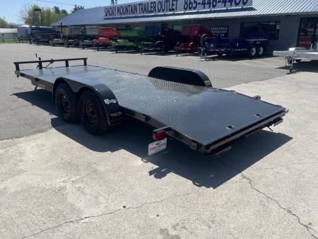 New 2026 P & T Trailers 82x17+3 7k Steel Carhauler Car Hauler