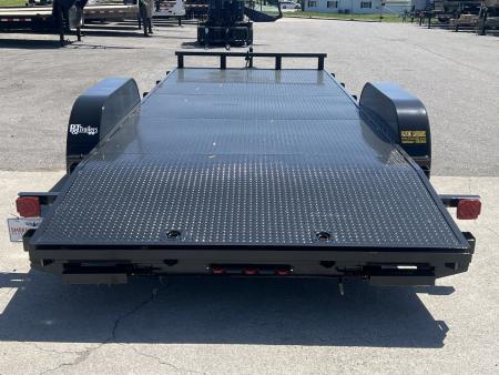 New 2026 P & T Trailers 82x17+3 7k Steel Carhauler Car Hauler